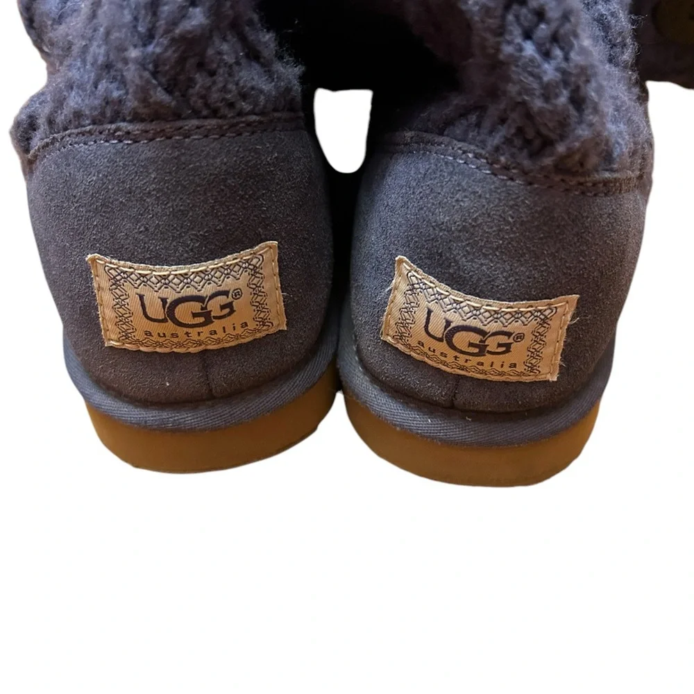 UGG Lattice Cardy Boots Navy Blue Size 10 Women’s - Picture 5 of 10